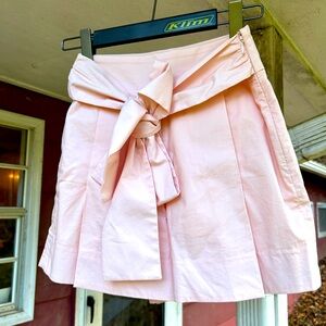 Pink high waisted shorts with sash